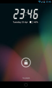 Lock screen widget